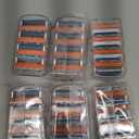 16 Count Razor Blade Shaving Razor Blade Refills, Mens Shaving Blades Refills-Orange New Version