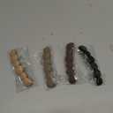 French Hair Barrettes for Women No Slip Not Easy to Break Half Up Medium to Small Hair Barrette Clips for Thin, Short or Fine Hair, 4 Pack (matte)