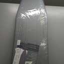 Jakeefud Deluxe Ironing Board with Heat Resistant Cover and Thicken Felt Pad, Heavy Sturdy Legs,Full Size Hanger Iron Board,Foldable (L-Grey)