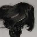 MapofBeauty 14 Inch/35 cm Short Cosplay Wolf Tail Synthetic Side Bangs Party Wig (Black)