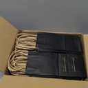 BagDream 100 Pack 3.5x2.4x6.7 Inches Mini Gift Party Favor Bags Small Kraft Black Gift Bags with Handles Bulk Recyclable Paper Sacks