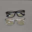 livho High Tech Blue Light Glasses - Advanced 99% Blue Light Blocking Computer Glasses - Anti Eyestrain & UV Glare Protection (*B1 Light Black+clear)