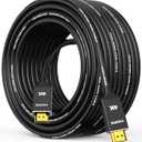 Capshi 4K Long HDMI Cable 50ft/15M, in-Wall CL3 Rated HDMI Cable 2.0 Support (HDR10 8/10bit 18Gbps HDCP2.2 ARC) High Speed HD Shielded Cord Compatible for TV, Laptop, PC, HDTV (50 feet)