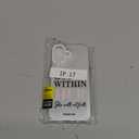 Jesus Bible Verse Phone Case Christian Cross Phone Case PC Frame Full-Body Protective Cover for iPhone 17/16/15/14/13 Pro Max, Pro, Plus (Style2-White)