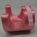 SAGUD Memory Foam Face Pillow for Side Sleeper Anti-Wrinkle Massage Bed Pillow with Soft Pillowcase Beauty Pillow for Sleeping Face Down, Pink