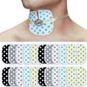 20 Pcs 4 x 4 Inches Reusable Trach Acc Tracheostomy Supplies Dressing Pads Absorbent Soft Tracheo Cover Drain Split Sponges for Wound Care(Dot Pattern)