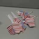 Peryiter 24 Pcs Vintage Small American Flags on Stick 4x6 Inch Mini American Hand Held Flags 4th of July Decor for Farmhouse 250th Anniversary Patriotic Memorial Day Independence Day Decor