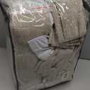 Blackout Pinch Pleat 100 Inch Curtains 2 Panels Set for Living Room Bedroom Farmhouse Farmhouse Pinch Pleated Back Tab Thermal Insulated 100% Black Out Window Curtain 100 Inch Length Taupe Burlywood