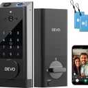 Devo G1 Video Smart Lock with Camera&Doorbell, 6-in-1 Keyless Entry Door Lock with App Remote, Fingerprint ID, Auto Locks, Built-in Wi-Fi Smart Deadbolt for Front Door, Easy Install, Waterproof, BHMA Grade 3