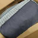 Hobestluk Big Bean Bag Lounger Chairs Large Beanbag Chair for Adults Bean Bag Sofa with Memory Foam Filled for Living Room, Bedroom or Balcony (Stripe Grey)