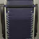 Athena Collection Zero Gravity Outdoor Lounge Chair with Removable Cushion, 25" Width Pool Lounge Lawn Chair Reclining with Cup Holder, Outdoor Chaise for Beach Patio Backyard Outside, Blue