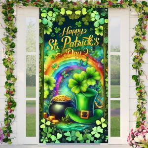 St Patricks Day Banner St. Patrick's Day Backdrop Sign St Patty's Day Shamrock Decor St Patricks Day Decorations for Home Party