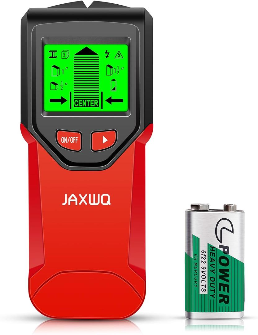 Stud Finder Wall Scanner - 5 in 1 Stud Finder Tool w/Intelligent Microprocessor Chip and HD LCD Display, Stud Detector Beam Finders for the Center and Edge of Wood AC Wire Metal Studs Joist Pipe