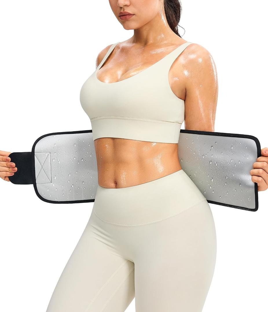 Junlan Waist Trainer for Women - Sweat Band for Stomach Working Out (Black, L)