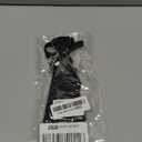 Thereisno Gothic Black Necktie for Rhinestone Pendant Metal Chain Evening Party Pretied Bo Neck Tie