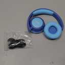 iClever BTH22 Kids Bluetooth Headphones, 60H Play Time, USB C Fast Charging, Bluetooth 5.4, AUX Cord,Safe Volume 74/85 dBA,Toddler Headphones for iPad/Tablet/Travel/School, Blue