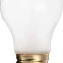 Satco S4881 130V Shatterproof Medium Base 40-Watt A15 Light Bulb, Frosted