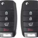 X AUTOHAUX 2pcs 4 Button Proximity Smart Car Keyless Entry Remote Control Key Fob for Kia Soul 2014-2019 SUV 433MHz 60 Chip OSLOKA-875T FSK 95430-B2100 95430B2100 Only Fit for PSD
