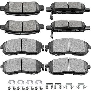 SCITOO Ceramic Front Rear Disc Brake Pad Set fit For 2003-2005 For Infiniti For G35, For Nissan For 350Z | For Altima | For Juke | For Sentra