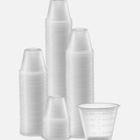 100 Count 1oz Disposable Medicine Cups, Markings for Dosing & Mix