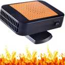 Portable Car Heater for Vehicle, 12V Fast Heating Car Heaters that Plugs with 360 Rotatable Base 2-in-1 Heating/Cooling Function