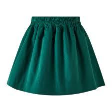 Forest Green Babycord Pull-on Skirt | L