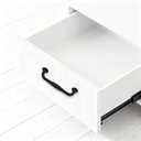 uxcell 10Pcs Drawer Pulls, 4.5"(115mm) Length Aluminum Alloy Kitchen Handles, Furniture Hardware Handles with Screw for Kitchen Cupboard, Desk Drawers, and Wardrobe, Black