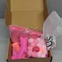 Pre-Strung Happy Birthday Banner & Felt Garland Set - Ombre Pink Birthday Decorations for Women Girls | Reusable Party Supplies for Indoor & Outdoor