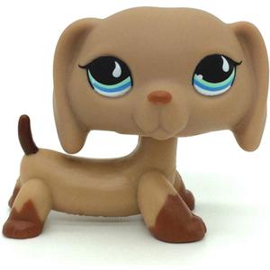 Rare Mini Pet Toys #518 Puppy Dog Dachshund Brown Animal Figure