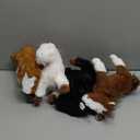 Skylety 4 Pcs Horse Plush 8 Inch Horse Stuffed Animals Cute Animals Plush Assorted Toy Brown Gifts Birthday Party Favors Supplies Decoration