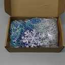 36 Sets Winter Snowflake Suncatcher Crafts Kits Christmas Snowflake Sun catcher Ornaments Decorations for Kids Classroom DIY Craft Window Paint Art Hanging Snow Suncatchers for Xmas Party Favor Home