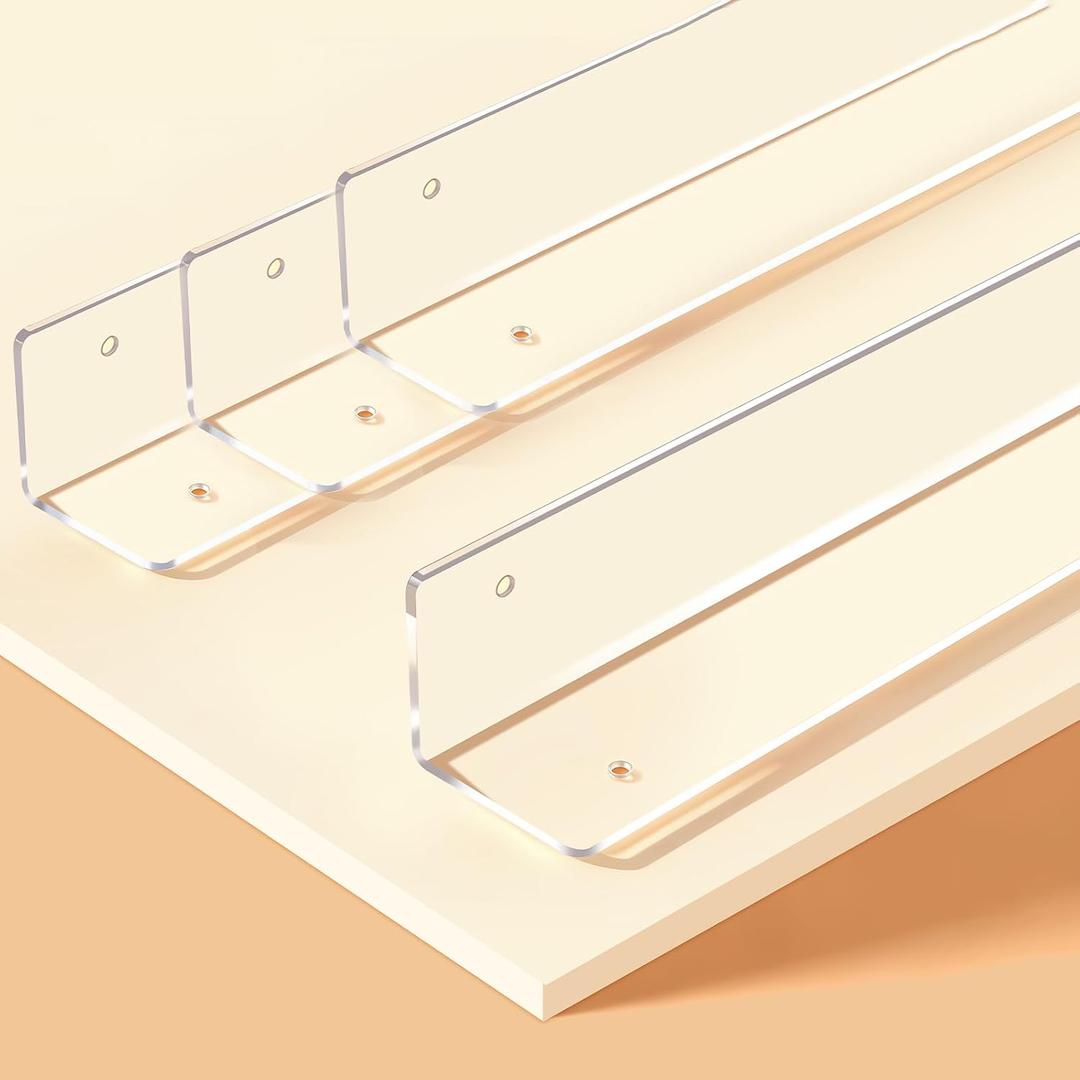 CHIDU Corner Guard, Pre-Drilled Clear Wall Corner Protector with Screws, L-Shaped Thickened Edge Protection for Sharp Wall, Door Frame, Table, Countertop - 4 PCS x 39.3" L x 1.97" W