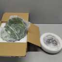 Plug in Pendant Light Fixtures: Hanging Light Plug in Green Glass Hanging Lamp, Pendant Lighting for Kitchen Island, Bedroom, Dining Room, Living Room, E26 No Bulb (Copper)