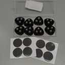Appliance Casters - Furniture Sliders & Appliance Rollers for Kitchen, Coffee Machine, Blender, Oven - Helps Mom or Wife Easily Solve Countertop Sliding (Black, 8pcs)