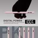 Stylus Pen for iPad 2025-2018 with LED Power Display, 15Mins Fast Charge,Tilt Sensitivity Pencil for iPad 10/9/8/7/6th,11th A16,Air 11/13 M2/M3,Pro 11/13 M4,Pro 12.9",Air 5/4/3,Mini 7/6/5 (Pink)