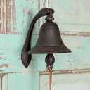 Wlayu Iron Logan Dinner Bell - Feel The Vibe of Traditional Family Meals and Gatherings. Made of Heavy Cast Iron