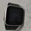 Fitbit Versa Lite Smartwatch,GPS,Charcoal/Silver Aluminum, One Size (S & L Bands Included)