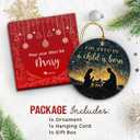 2 x Nativity Christmas Ornament 2025 - Christian Jesus Ornaments for Christmas Tree, Silhouette Nativity Scene Ornament, Religious Gifts for Catholic Women, Men, Family, Friends