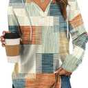 Bofell Womens Fashion Tops Hoodies for Women Pullover Oversized Sweatshirts Long SLeeve Shirts Loose Fit, M