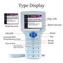 300CD RFID Reader Writer White (RFID Copier Multi-Frequency RFID Writer RFID Card Reader Smart Card Decoder with Free Software and USB for Access Control Home Security)