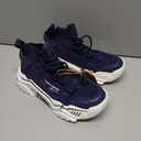 XIDISO Mens Fashion Sneaker Walking Shoes Athletic Running Shoes Breathable Casual Sport Gym Shoe, Dark Blue, 39