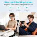 Bluetooth Smart Glasses,Blue Light Blocking Glasses for Men and Women ,Built-in Mic & Speakers,Smart Wireless Headphone Glasses for Office/Work Blue Light Filtering, Voice Control,Unisex