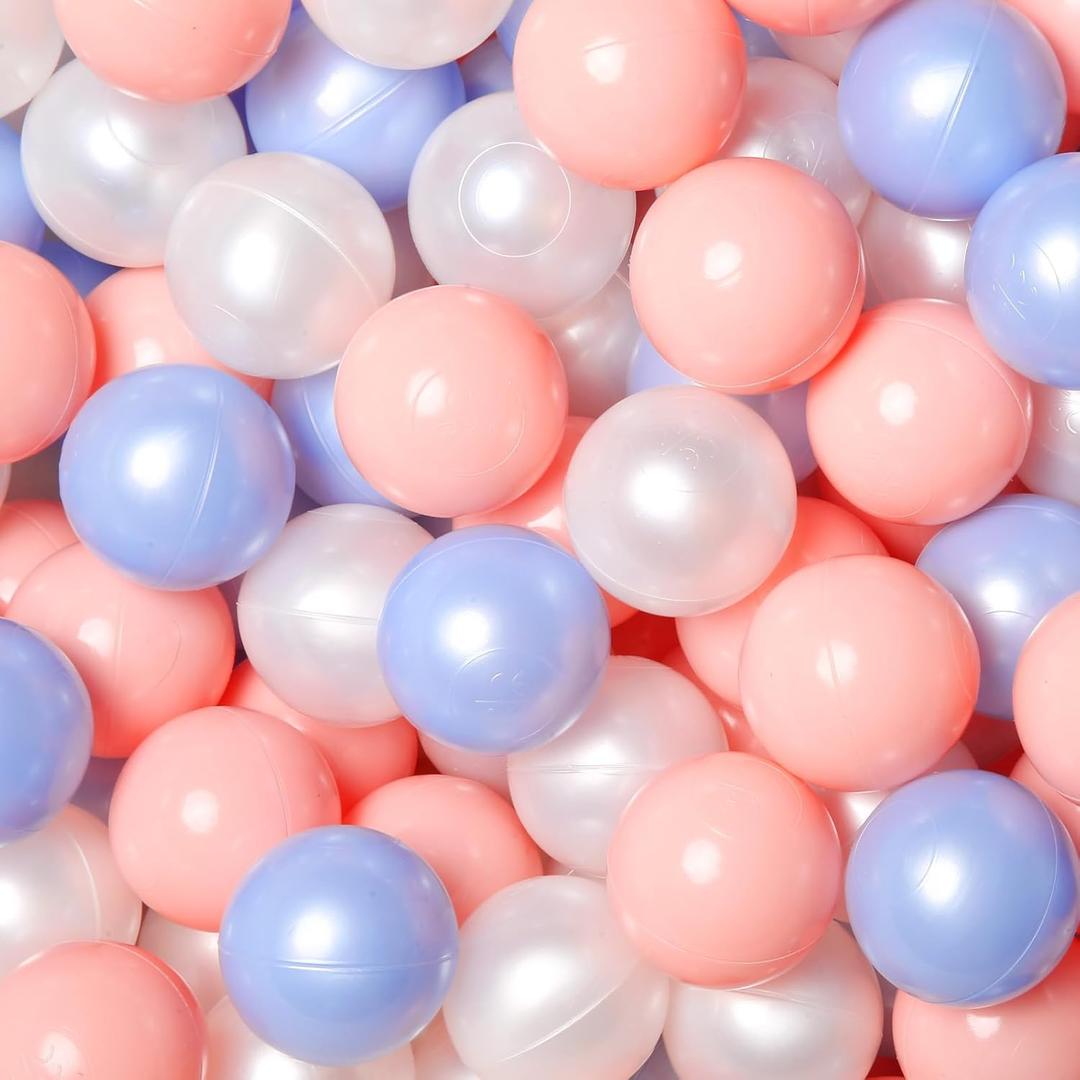 GOGOSO Ball Pit Balls for Toddlers Kids Plastic Balls for Ball-Pit Playpen Pool Baby Play Pastel BPA-Free Non Toxic Play Pastel Crush Proof Bal 50 100 200 500 1000 Count