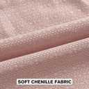 FUTEI Pack of 2 Solid Chenille Throw Pillow Covers 18x18 Inch Soft Farmhouse Decorative Accent Cushion Cases Modern Home Decor for Couch Living Room, Pink