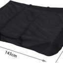 Roof Top Tent Cover RV Travel Trailer Cover 420D Oxford Cloth Cover Protection Storage Bag Roof Top Tents Camper Cover for Car Camping Black 143X120x28cm