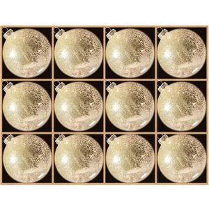 DN DECONATION Christmas Decorations Gold Mercury Glass Ball Ornaments Set of 12, 3.14 Matte Christmas Balls for Xmas Tree Decorations, Holiday Party Decor, Wedding Anniversary Ornament Gift