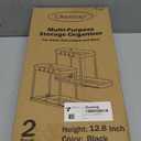 Ukeetap Multi-Purpose Pull-Out Storage Organizers, Under Sink/Cabinet Organizers and Storage for Bathroom & Kitchen, Black, 12.8 Inches, 2 Packs