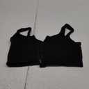 LEINIDINA Chest Binder Tomboy Transgender FTM Square Collar with Front Zipper Binder Bra Tank Top, M