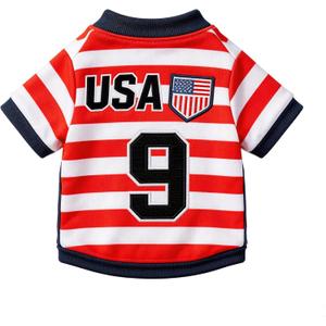 Dog Jersey Dog Soccer Jersey - Stretch Breathable Summer Dog Shirts Dog Clothes XXL