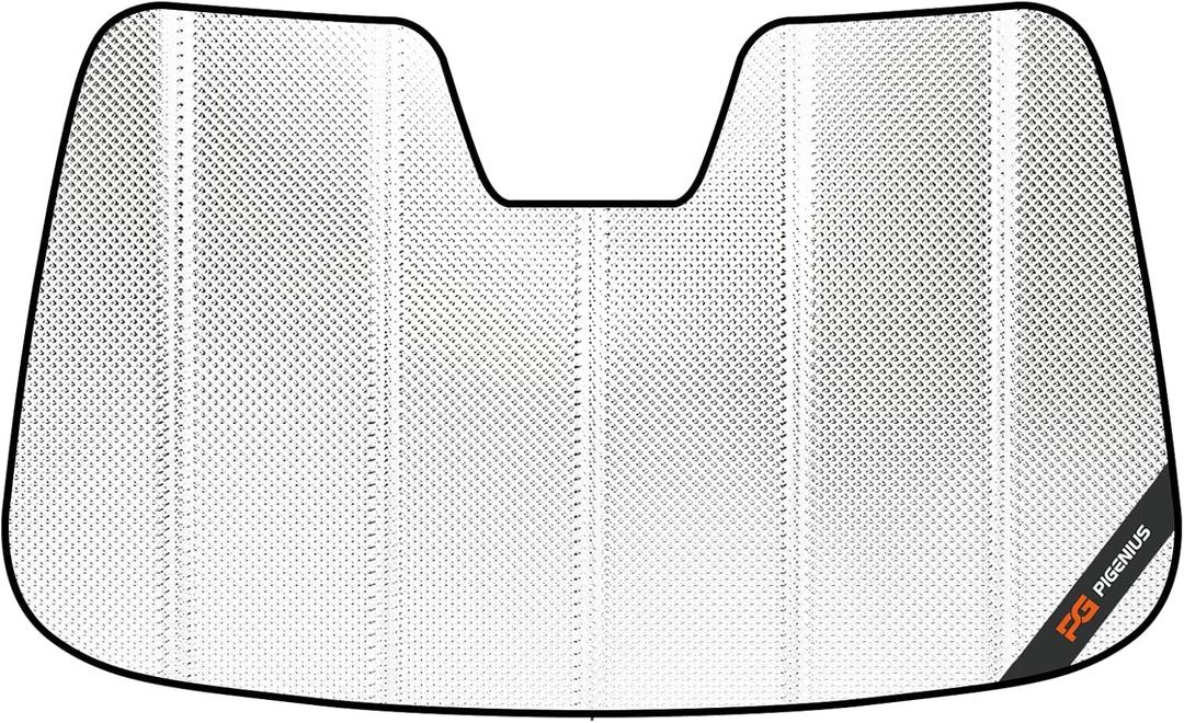 Windshield Sun Shade for Ford Focus 2012-2018. Reflective Aluminum Film Front Window Sunshade - BLAZBLOCK